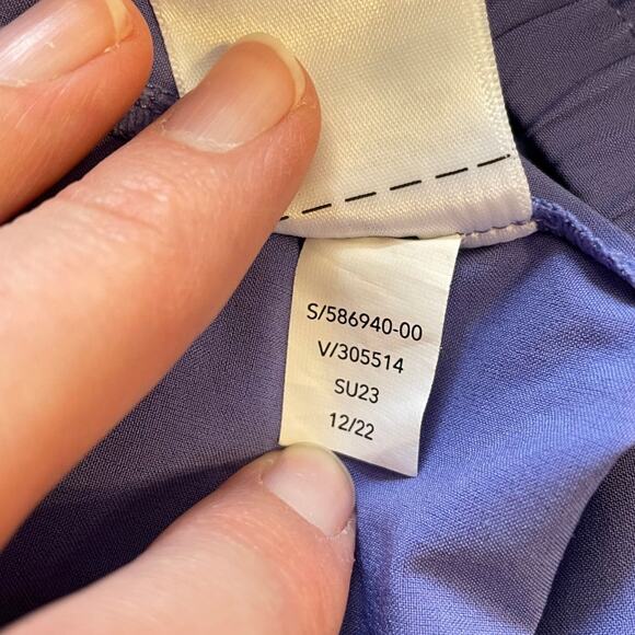 Athleta Womens Size 16 Pants Straight Leg Ankle Adonis PurpleBlue 586940 Pockets - Picture 10 of 15